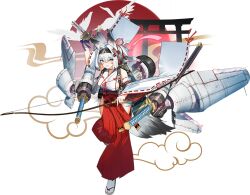 1girl a6m_zero_(ash_arms) ash_arms katana official_art sword tagme veerinly weapon