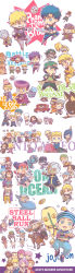6+boys 6+girls absolutely_everyone absurdres aerosmith_(stand) angry arnold_(jojo) bandana battle_tendency blackmore blonde_hair blue_hair bruno_bucciarati buck_teeth bun_cover caesar_anthonio_zeppeli cante chibi coco_jumbo copyright_name crazy_diamond cream_(stand) dark-skinned_male dark_skin diamond_is_not_crash diamond_wa_kudakenai diavolo diego_brando dio_brando dirty_deeds_done_dirt_cheap dixie_cup_hat dog donatello_versus double_bun emporio_alnino enrico_pucci enya_geil erina_pendleton ermes_costello esidisi everyone father_and_son foo_fighters_(jojo) formaggio funny_valentine gakuran gelato_(jojo) ghiaccio giorno_giovanna gold_experience gold_experience_requiem green_baby_(jojo) guido_mista gyro_zeppeli hair_bun hands_in_pockets happy hat higashikata_josuke higashikata_josuke_(jojolion) highres hirose_koichi hirose_yasuho horse hot_pants_(sbr) iggy_(jojo) illuso jean_pierre_polnareff johnny_joestar jojo_no_kimyou_na_bouken jojolion jonathan_joestar joseph_joestar joseph_joestar_(old) joseph_joestar_(young) kakyoin_noriaki kars_(jojo) killer_queen kira_yoshihiro kira_yoshikage kishibe_rohan kuujou_holly kuujou_jolyne kuujou_joutarou leone_abbacchio lisa_lisa long_image looking_at_viewer lucy_steel made_in_heaven_(stand) melone military_hat mohammed_avdol multiple_boys multiple_girls narancia_ghirga narciso_anasui nijimura_okuyasu pannacotta_fugo pesci phantom_blood pompadour prosciutto red_eyes rikiel risotto_nero robert_e._o._speedwagon rudolph_von_stroheim running santana_(jojo) scary_monsters_(stand) school_uniform shizuka_joestar simple_background smile soft_&amp;_wet sorbei sorbet_(jojo) stand_(jojo) star_(symbol) star_platinum stardust_crusaders steel_ball_run stone_free stone_mask_(jojo) stone_ocean sugimoto_reimi suzi_q tall_image teeth the_world tonio_trussardi trish_una turtle tusk_(stand) tusk_act1 ungaro vanilla_ice vento_aureo vinegar_doppio wain08 wamuu wang_chan weather_report weather_report_(stand) white_background whitesnake_(stand) will_anthonio_zeppeli yamagishi_yukako yangu_shigekiyo zipper