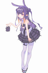 1girl absurdres blush boots center-flap_bangs creature crinoline detached_collar fang feathered_wings flat_chest full_body hair_bun hair_ornament highres holding holding_creature hololive hololive_english kiwwwwwi looking_at_viewer mole mole_under_eye multicolored_hair ninomae_ina&#039;nis ninomae_ina&#039;nis_(ina_the_hero) official_alternate_costume official_alternate_hairstyle open_mouth orange_hair platform_boots pointy_ears purple_eyes purple_hair sidelocks simple_background skirt solo takodachi_(ninomae_ina&#039;nis) tentacle_hair thigh_boots thigh_strap two-tone_hair virtual_youtuber white_background white_boots white_wings wings
