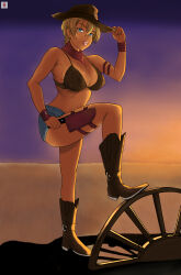 1girl absurdres breasts dark-skinned_female dark_skin highres large_breasts mito_ikumi shokugeki_no_souma short_hair solo