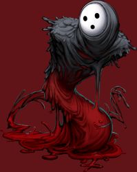 Rule 34 | 1boy, :o, arakune, artist request, blazblue, blazblue alternative: dark war, blood, grin, horror (theme), looking at viewer, male focus, mask, monster, no humans, official art, red eyes, sharp teeth, slime (substance), smile, solo, teeth, third-party source, transparent background