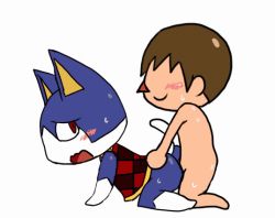 1boy 1cuntboy all_fours animated animated_gif blush bottomless brown_hair cat chibi cuntboy cuntboy_focus cuntboy_penetrated cuntboy_with_male enigi09 furry happy_sex interspecies male_focus multiple_boys naughty_face nintendo nude open_mouth penis red_eyes rover_(animal_crossing) sex shota smile sweat tail thick_thighs thighs vaginal vaginalanimal_crossing villager_(animal_crossing) white_background wince yaoi