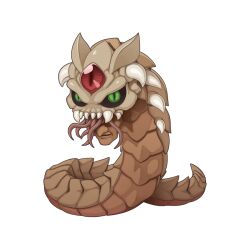 chibi chibi_only faceworm full_body green_eyes monster no_humans official_art ragnarok_online simple_background solo third_eye transparent_background worm yuichirou