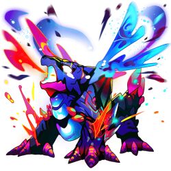 breath_weapon breathing_fire cratio_(abyss)_(dragon_village) cratio_(dragon_village) dragon dragon_village_(series) dragon_village_collection fire game_cg lava no_humans official_art third-party_source transparent_background