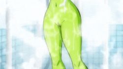 Rule 34 | 1girl, animated, animated gif, armpits, arms up, bath, bathing, bathroom, blush, breasts, censored, cheelai, closed mouth, colored skin, dragon ball, dragon ball super, dragon ball super broly, closed eyes, female focus, green skin, groin, hip focus, indoors, large breasts, legs, mosaic censoring, navel, nipples, nude, pussy, short hair, shower, smile, soap bubbles, solo, standing, steam, thighs, washing, washing hair, wet, white hair, yamamoto doujin