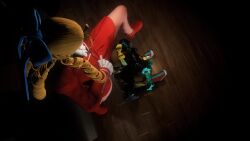 2girls 3d absurdres animated clothes_lift cunnilingus highres kanzuki_karin kimberly_jackson multiple_girls oral skirt skirt_lift street_fighter street_fighter_6 tagme video virt-a-mate