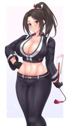 1girl breasts fatal_fury fatal_fury:_city_of_the_wolves large_breasts long_hair shiranui_mai smile