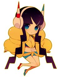 Rule 34 | 10s, black hair, chibi, elesa (pokemon), gym leader, headphones, image sample, nintendo, pikiru, pixiv sample, pokemon, pokemon bw2
