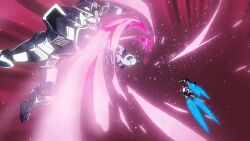 Rule 34 | amate yuzuriha, animated, battle, challia bull, char aznable, destruction, gquuuuuux, haro, mecha, robot, running, rx-78-2 gundam, short hair, space, spoilers, tagme, video