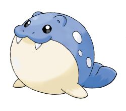 Rule 34 | :3, animal focus, closed mouth, fangs, full body, gen 3 pokemon, nintendo, no humans, nostrils, official art, pokemon, pokemon (creature), pokemon focus, pokemon rse, smile, solo, spheal, sugimori ken, third-party source, transparent background