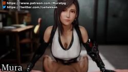 Rule 34 | 1boy, 1girl, 3d, animated, artist name, bare shoulders, black gloves, black hair, breasts, closed mouth, collarbone, earrings, elbow gloves, final fantasy, final fantasy vii, fingerless gloves, gloves, hand up, handsfree paizuri, hetero, jewelry, large breasts, lips, long hair, looking at viewer, mura tpg, naughty face, open mouth, paizuri, penis, pov, pov crotch, red eyes, shirt, sleeveless, sleeveless shirt, smile, solo focus, tagme, teeth, tifa lockhart, tongue, tongue out, uncensored, upper body, video, watermark