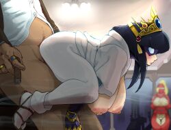 1boy 2girls android highres kunoichi_(the_ninja_warriors) mdthetest multiple_girls robot robot_girl sex the_ninja_warriors yaksha_(the_ninja_warriors)