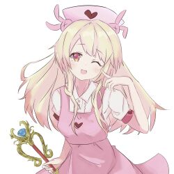 1girl blonde_hair chaos_marie_(grimms_notes) grimms_notes hat natori_sana natori_sana_(cosplay) natori_sana_(nurse) nurse nurse_cap sairenji_(o70at) solo