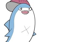 animated applause audible_speech child fish_tail gawr_gura hololive loli miniskirt panties pants people people_in_background shark shark_girl shark_tail skirt spanish_audio tagme tail third-party_edit underwear unworn_pants video
