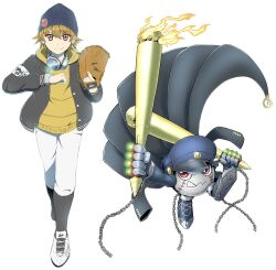 Rule 34 | banchomamemon, banchou, baseball bat, delinquent, digimon, digimon (creature), hat, highres, original, red eyes