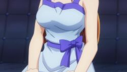 2boys 2girls animated anime_screenshot black_hair blonde_hair blush bouncing_breasts bra bra_peek breasts brown_eyes brown_hair cleavage clenched_teeth collarbone covering_own_eyes dress grand_blue hamaoka_azusa highres imamura_kouhei kitahara_iori kotegawa_nanaka long_hair multiple_boys multiple_girls pink_bra purple_hair smile sound tagme teeth underwear undressing video