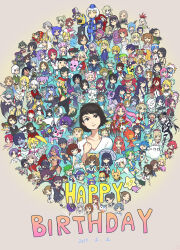 Rule 34 | +persona 3, 6+girls, absurdres, ace attorney, adventure time, animal ears, annotation request, beret, black hair, black necktie, blonde hair, blue hair, brown hair, camilla (fire emblem), cammy white, celty sturluson, character request, closed eyes, collared shirt, copyright request, cowboy hat, danganronpa (series), devil survivor (series), devil survivor 2, dog, durarara!!, elizabeth (persona), english text, eye mask, eyepatch, flame princess, forehead jewel, fukawa toko, gazelle (kingsman), genocider shou, glasses, green hair, grey hair, hair between eyes, hair ornament, hair over one eye, happy birthday, hat, helmet, highres, hit-girl, holding, holding pom poms, holding scissors, holding umbrella, kick-ass, kingsman: the secret service, mordred (fate), mordred (swimsuit rider) (fate), mordred (swimsuit rider) (first ascension) (fate), motorcycle helmet, multiple girls, my little pony, my little pony: friendship is magic, necktie, nintendo, odin sphere, one eye closed, open mouth, persona, pink hair, pokemon, pom pom (cheerleading), pom poms, princess unikitty, purple hair, red eyes, red hair, red hat, sailor collar, samidare satsuki, sawashiro miyuki, school uniform, scissors, shirt, skullgirls, smile, street fighter, the lego batman movie, the lego group, the lego movie, the secret life of pets, tongue, tongue out, top hat, top wo nerae! (series), top wo nerae 2!, twilight sparkle, umbrella, velvet (odin sphere), voice actor connection, white hair, wyldstyle, yoshino chidori