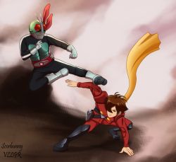 _scorbunnyvllgr cyborg_009 hongo_takeshi kamen_rider kamen_rider_1 shimamura_joe shotaro_ishinomori takeshi_hongo
