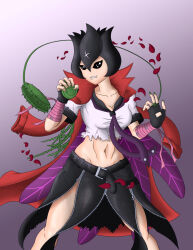 Rule 34 | bancholilimon, banchou, delinquent, digimon, digimon (creature), fairy, flower, highres, monster girl, nail polish, petals, plant, plant girl