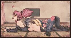 1girl ass bad_tag kazuko koichi licking pink_hair princessofpower sexyanimes
