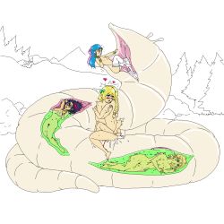 5girls absurdres bianca_(dq5) black_hair blonde_hair blood blue_hair blush corpse cum death deborah_(dq5) defloration digestion dragon_quest dragon_quest_v empty_eyes female_orgasm flora_(dq5) giant giant_monster girl_on_top heart hero&#039;s_daughter_(dq5) highres hug incest inside_creature interspecies leg_lock maria_(dq5) multiple_girls nude orgasm partially_colored peril pubic_hair saliva saliva_trail scared sex simple_background submerged sweat thighhighs twitching vore worm x-ray yuri