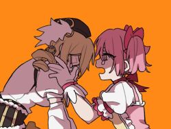 2girls corset detached_sleeves dress kaname_madoka kaname_madoka_(magical_girl) magical_girl mahou_shoujo_madoka_magica multiple_girls pink_dress pink_eyes pink_hair short_sleeves short_twintails sqkloal4aju57ow tears tomoe_mami tomoe_mami_(magical_girl) twintails