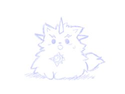 Rule 34 | animalization, blush, crests (digimon), digimon, horns, monochrome, omegamon, sketch, tail, traditional media