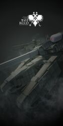 Rule 34 | absurdres, girls&#039; frontline, highres, hover tank, kcco (girls&#039; frontline), military vehicle, no humans, radar dish, railgun, reactive armor, smoke grenade launcher, tank turret, typhon (girls&#039; frontline), useless (gss44344), vehicle focus