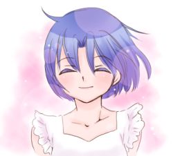 Rule 34 | 1girl, blue hair, closed eyes, hanamutsuki, lowres, ranma 1/2, short hair, tendou akane