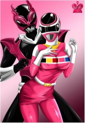 breasts denji_sentai_megaranger dress megapink megaranger monster queen_vegeta_69 super_sentai tight_clothes tight_dress