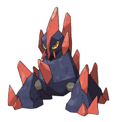 artist_request full_body gen_5_pokemon gigalith highres nintendo no_humans official_art pokemon pokemon_(creature) pokemon_bw pokemon_focus red_eyes solo third-party_source