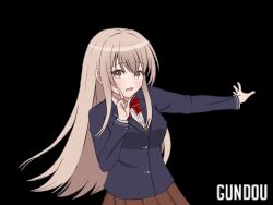 animated animated_gif gundou_104 hoshino_ruby_dance otonari_no_tenshi-sama_ni_itsu_no_mani_ka_dame_ningen_ni_sarete_ita_ken school_uniform shiina_mahiru_(otonari_no_tenshi-sama) tagme