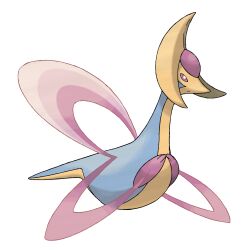 closed_mouth colored_sclera cresselia full_body gen_4_pokemon highres legendary_pokemon nintendo no_humans official_art pink_sclera pokemon pokemon_(creature) pokemon_dppt pokemon_focus solo sugimori_ken third-party_source transparent_background white_eyes