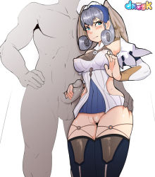 1boy 1girl dragk handjob head_wings hetero highres melia_antiqua no_panties no_pants penis silver_hair uncensored wings xenoblade xenoblade_chronicles:_future_connected xenoblade_chronicles_(series) xenoblade_chronicles_1