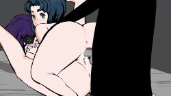 1boy 2girls adorable_face akemi_ito animated blue_hair blush breasts echoes_of_the_town female grey_eyes huge_breasts indie_game irl jiggle multiple_girls nanami nipples pixel_art pixelated pixels purple_hair red_eyes sex sex_from_behind short_hair sweat town video