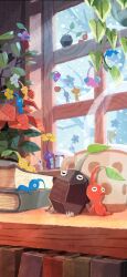 Rule 34 | amelicart, bare tree, black eyes, black skin, blue eyes, blue pikmin, blue skin, book, book stack, bookshelf, carrying, clinging, closed eyes, cloud, cloudy sky, colored skin, creature, creature focus, cup, day, flower, flying, food, fruit, game cg, gift, hanging plant, highres, holding, holding food, holding fruit, holding gift, indoors, insect wings, leaf, leaning on person, lying, mug, nintendo, no humans, no mouth, official art, on side, on stomach, oversized food, oversized object, pikmin (series), pikmin bloom, pink skin, plant, pointy ears, pointy nose, potted plant, purple hair, purple pikmin, purple skin, red eyes, red pikmin, red skin, rock, rock pikmin, short hair, sitting, sky, sleeping, snowing, solid circle eyes, steam, strawberry, tree, triangle mouth, very short hair, white pikmin, white skin, window, winged pikmin, wings, winter, yellow flower, yellow pikmin, yellow skin