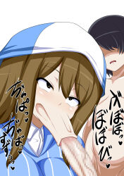 1boy 1girl :&gt;= breasts fellatio girls_und_panzer inu-g long_mouth mika_(girls_und_panzer) oral penis