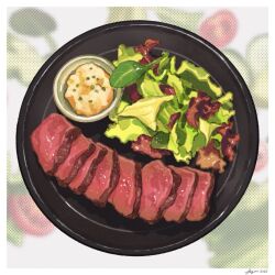 beef fajar_kurniawan food food_focus meat no_humans original plate salad steak
