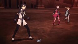 Rule 34 | animated, anime screenshot, battle, destruction, egil (sao), kirito, monster, multiple boys, multiple girls, silica, sound, sword, sword art online, sword art online the movie: ordinal scale, tagme, tree, video, weapon