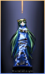 absurdres arms_behind_back bdsm bondage bound bound_legs cleave_gag cloth_gag collarbone gag gagged highres improvised_gag magnolia-baillon nintendo original palutena peril restrained shibari super_smash_bros. tied_up_(nonsexual) worried