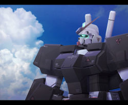 1980s_(style) armor cloud gundam gundam_0080 gundam_alex highres mecha oldschool reigan retro_artstyle robot