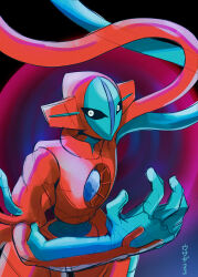 absurdres conejologia deoxys deoxys_(normal) gen_3_pokemon highres looking_at_viewer mythical_pokemon nintendo pokemon pokemon_(creature) tentacles translation_request