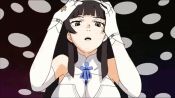 1girl 20s animated artist_request ass bare_legs bent_over black_hair blue_ribbon breasts derivative_work dutch_angle elbow_gloves female_focus fingerless_gloves flats girls&#039;_frontline gloves grabbing_own_breast hairband large_breasts legs lights long_hair looking_at_viewer multiple_views panties panty_&amp;_stocking_with_garterbelt panty_(psg) panty_pull pleated_skirt pole ribbon shirt skirt sleeveless sleeveless_shirt sleeveless_turtleneck smile source_request standing stripper_pole teasing third-party_edit traced turtleneck type_95_(girls&#039;_frontline) underwear undressing very_long_hair video white_footwear white_gloves white_hairband white_panties white_shirt yellow_eyes