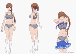 Rule 34 | 1girl, ayane shirakawa, official art, overflow (anime), reference sheet