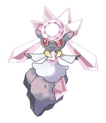 Rule 34 | :d, absurdres, artist request, colored sclera, diancie, dress, full body, gem, gen 6 pokemon, highres, legendary pokemon, mythical pokemon, nintendo, official art, open mouth, outstretched arms, pink eyes, pink gemstone, pokemon, pokemon (creature), pokemon focus, pokemon xy, red sclera, smile, solo, spread arms, third-party source, transparent background, white dress