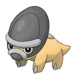 animal_focus black_eyes full_body gen_4_pokemon highres nintendo no_humans nostrils official_art pokemon pokemon_(creature) pokemon_dppt pokemon_focus shieldon solo sugimori_ken third-party_source transparent_background