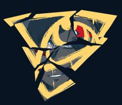 Rule 34 | eye of providence, fukurai azami, grin, kisaragi ayumi, looking at viewer, mask, meguriya ayumu, multiple persona, portrait, reflection, samezima admin, shards, smile, spoilers, spot color, teeth, toshi densetsu kaitai center, you92