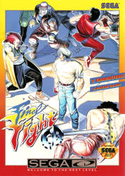 1990s_(style) 6+boys artist_request axl_(final_fight) bandana battle belt blood boots box_art capcom cody_travers company_name copyright_name cover denim english_text final_fight flying_kick video_game_cover guy_(final_fight) highres hugo_andore industrial_pipe injury jeans jumping kicking knife lead_pipe logo mad_gear male_focus martial_arts mullet multiple_boys muscular official_art open_mouth pants retro_artstyle scan sega sega_cd shoes sneakers standing two_p vest yasuda_akira