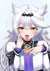 brown_wings feathered_wings front-to-back highres indie_virtual_youtuber kayamori_emma low_wings tochinosuke virtual_youtuber white_hair wings yellow_eyes