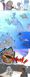 absurdres alien aria_t&#039;loak aria_t&#039;loak_(mass_effect) asari_(mass_effect) commander_shepard commander_shepard_(male) dakkun39 dreaming english_text grunt_(mass_effect) hanar highres krogan liara_t&#039;soni mass_effect_(series) mermaid monster_girl shark tumblr underwater